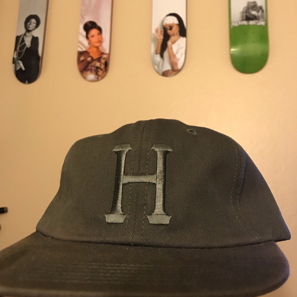 Olive green Huf 6-panel Hat